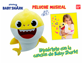 Peluche musical Baby Shark                        