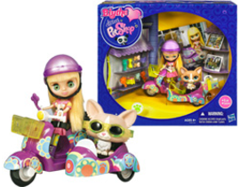 BLYTHE & PET SHOP EN SCOOTER                      