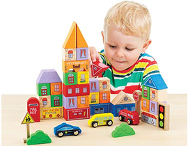 BLOQUES DE MADERA 40pc                            