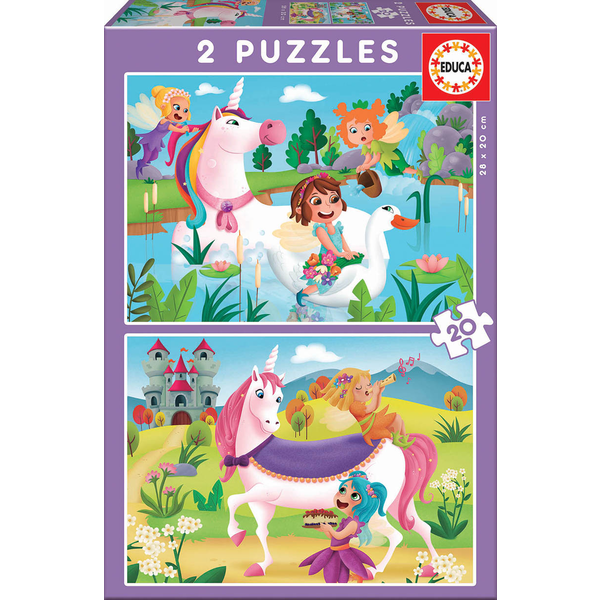 puzzle 2 X 20 UNICORNIO + HADAS                   