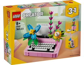 MAQUINA DE ESCRIBIR CON FLORES                    
