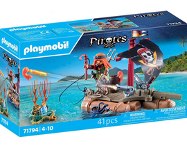 BOTE PIRATA CON TESORO                            