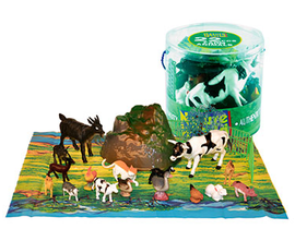 ANIMALES DE GRANJA 22 PZS 2 SURT.                 