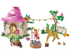 ACOGEDORA CASA DE HADAS CON UNICORNIO             