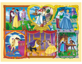 PRINCESS puzle 350 piezas                         