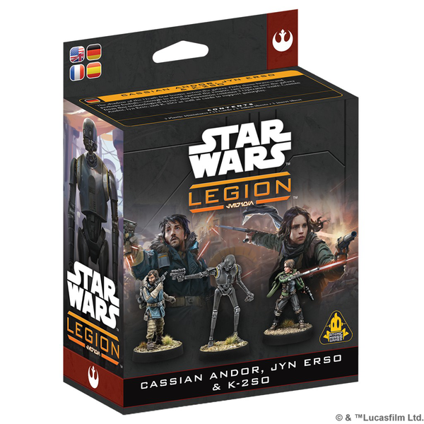 SW LEGION: CASSIAN ANDOR, JYN ERSO & K-2SO        